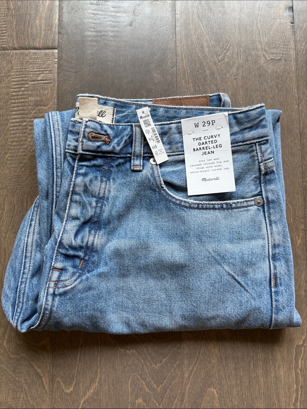 Madewell Curvy Barrel-Leg Jeans - Dobbins Wash